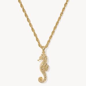 NWT Kendra Scott Gold Seahorse Pendant Necklace